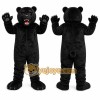 Black Bear Mascot Costume with Custom Logo Black Bear Mascot Costume with Custom Logo