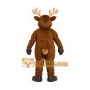 Brown Reindeer Mascot Costume with Custom Logo Brown Reindeer Mascot Costume with Custom Logo