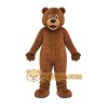 Brown Bear Mascot Costume with Custom Logo Brown Bear Mascot Costume with Custom Logo