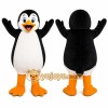 Black Penguin Mascot Costume with Custom Logo Black Penguin Mascot Costume with Custom Logo