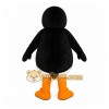 Black Penguin Mascot Costume with Custom Logo Black Penguin Mascot Costume with Custom Logo