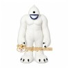 White Yeti Mascot Costume with Custom Logo