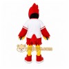 Red Bird Mascot Costume with Custom Logo