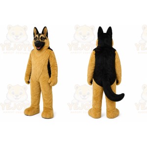 Brown Dog Mascot Costume with Custom Logo