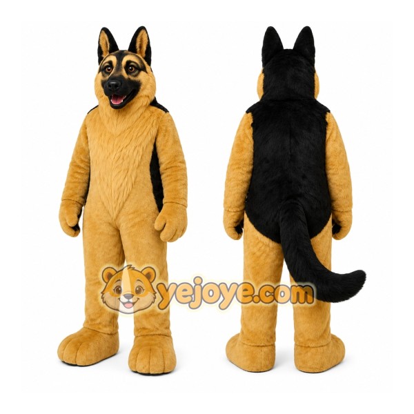 Brown Dog Mascot Costume with Custom Logo