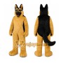 Brown Dog Mascot Costume with Custom Logo