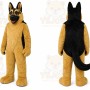 Brown Dog Mascot Costume with Custom Logo