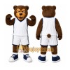 Brown Bear Mascot Costume with Custom Logo Brown Bear Mascot Costume with Custom Logo
