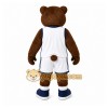 Brown Bear Mascot Costume with Custom Logo Brown Bear Mascot Costume with Custom Logo