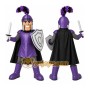Armored Knight Mascot Costume with Custom Logo