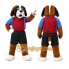 Brown Dog Mascot Costume with Custom Logo Brown Dog Mascot Costume with Custom Logo