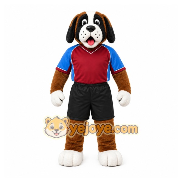 Brown Dog Mascot Costume with Custom Logo Brown Dog Mascot Costume with Custom Logo