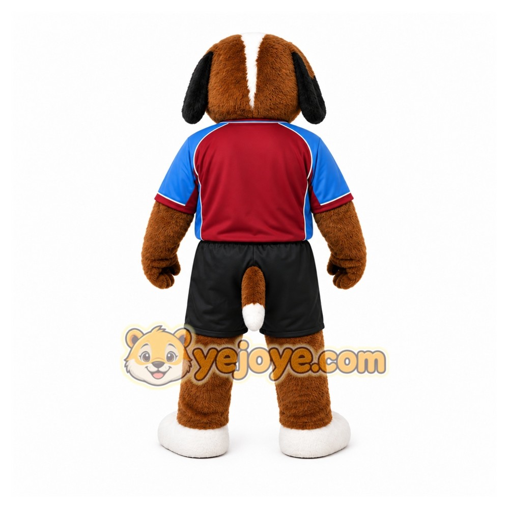 Brown Dog Mascot Costume with Custom Logo Brown Dog Mascot Costume with Custom Logo