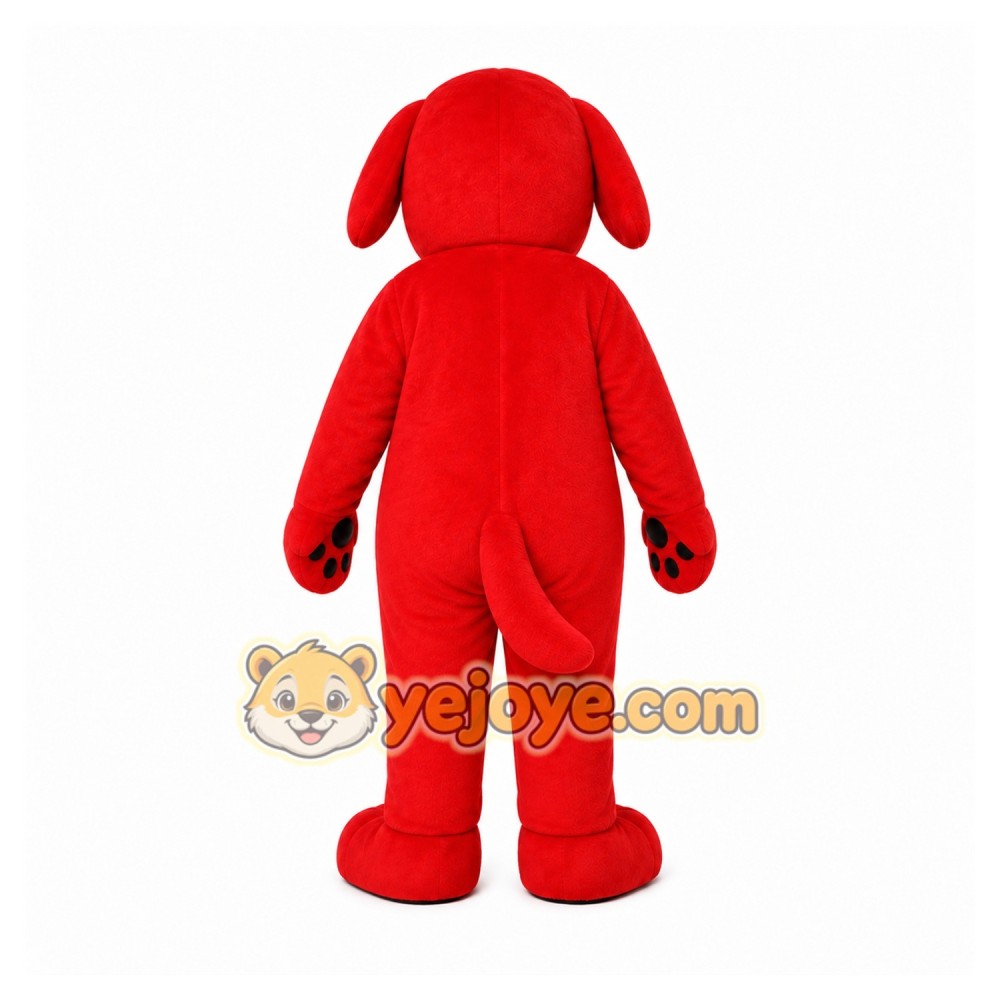 Red Dog Mascot Costume with Custom Logo Red Dog Mascot Costume with Custom Logo