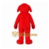 Red Dog Mascot Costume with Custom Logo Red Dog Mascot Costume with Custom Logo