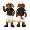 Brown Dog Mascot Costume with Custom Logo Brown Dog Mascot Costume with Custom Logo