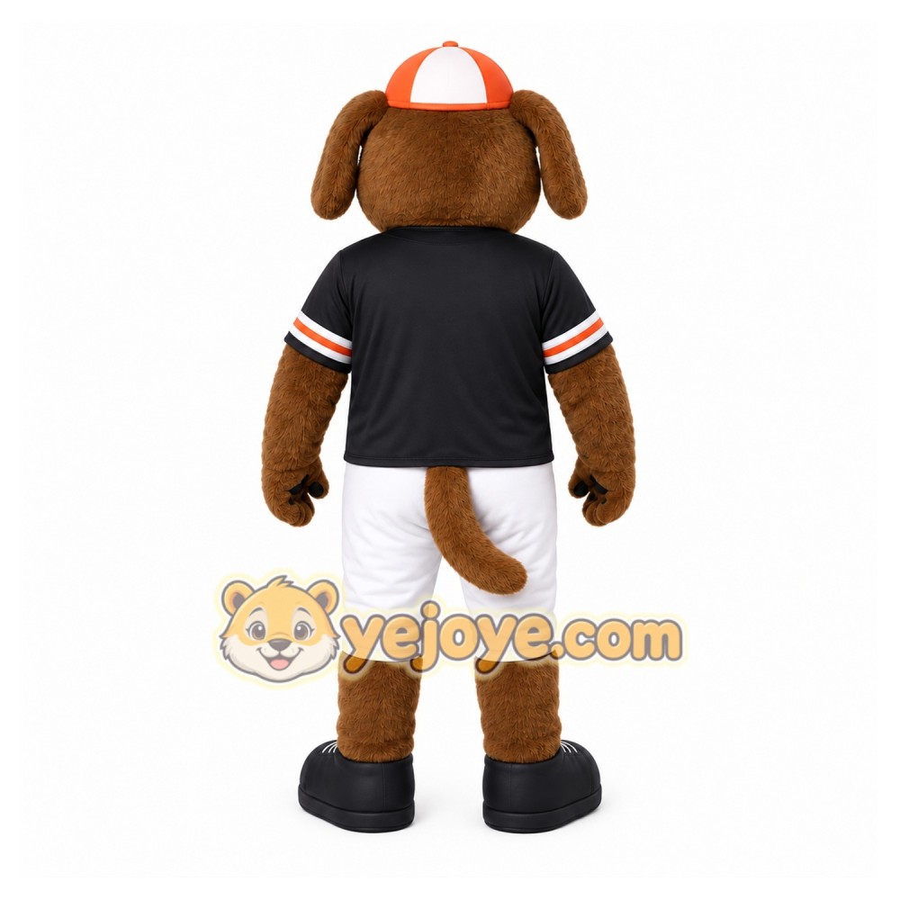 Brown Dog Mascot Costume with Custom Logo Brown Dog Mascot Costume with Custom Logo