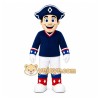 Blue Pirate Mascot Costume with Custom Logo