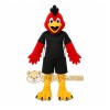 Red Bird Mascot Costume with Custom Logo