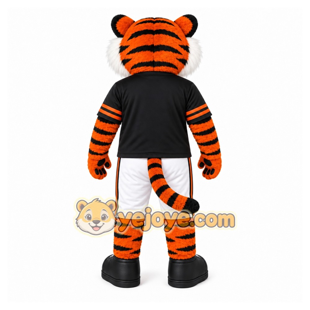 Orange Tiger Mascot Costume with Custom Logo Orange Tiger Mascot Costume with Custom Logo