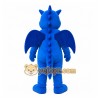 Blue Dragon Mascot Costume with Custom Logo Blue Dragon Mascot Costume with Custom Logo
