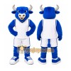 Blue Bull Mascot Costume with Custom Logo Blue Bull Mascot Costume with Custom Logo