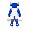 Blue Bull Mascot Costume with Custom Logo Blue Bull Mascot Costume with Custom Logo