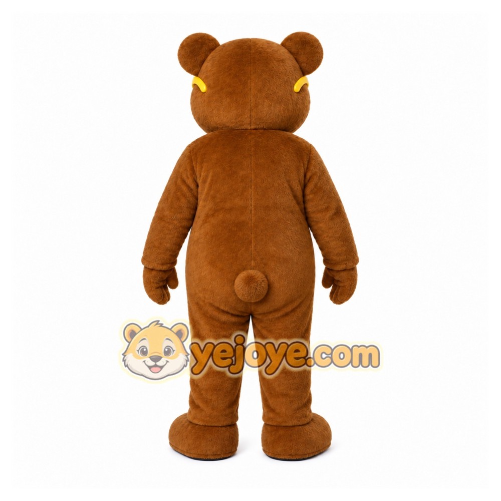 Brown Bear Mascot Costume with Custom Logo Brown Bear Mascot Costume with Custom Logo