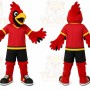 Red Bird Mascot Costume with Custom Logo