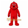 Red Dog Mascot Costume with Custom Logo Red Dog Mascot Costume with Custom Logo