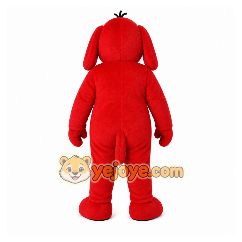 Red Dog Mascot Costume with Custom Logo Red Dog Mascot Costume with Custom Logo