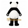 Black Panda Mascot Costume with Custom Logo Black Panda Mascot Costume with Custom Logo