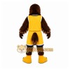 Yellow Eagle Mascot Costume with Custom Logo