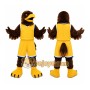 Yellow Eagle Mascot Costume with Custom Logo