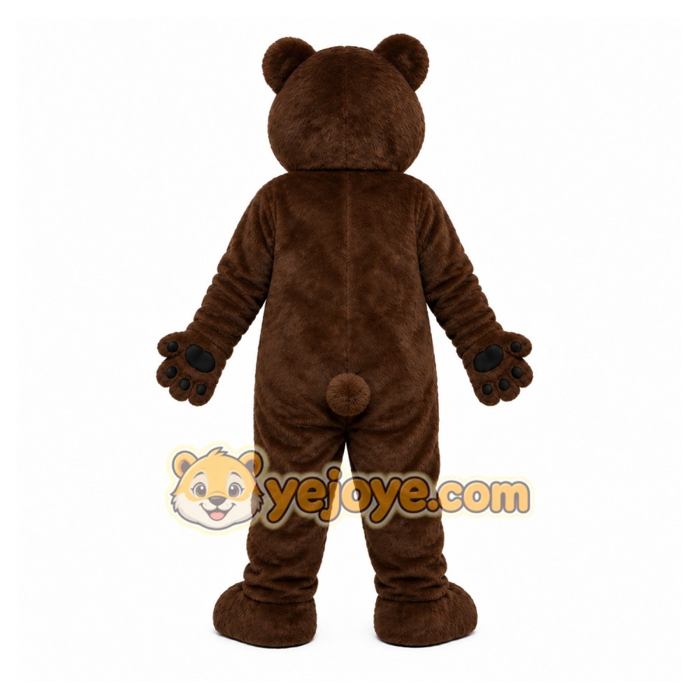 Brown Bear Mascot Costume with Custom Logo Brown Bear Mascot Costume with Custom Logo
