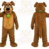 Brown Dog Mascot Costume with Custom Logo