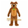 Brown Dog Mascot Costume with Custom Logo