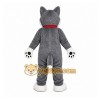 Gray Dog Mascot Costume with Custom Logo Gray Dog Mascot Costume with Custom Logo