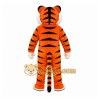 Orange Tiger Mascot Costume with Custom Logo Orange Tiger Mascot Costume with Custom Logo