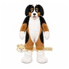 Black Dog Mascot Costume with Custom Logo Black Dog Mascot Costume with Custom Logo