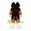 Black Dog Mascot Costume with Custom Logo Black Dog Mascot Costume with Custom Logo