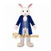 Blue Rabbit Mascot Costume with Custom Logo Blue Rabbit Mascot Costume with Custom Logo
