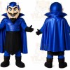 Blue Devil Mascot Costume with Custom Logo