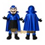 Blue Devil Mascot Costume with Custom Logo