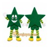 Green Star Mascot Costume with Custom Logo Green Star Mascot Costume with Custom Logo