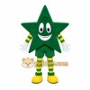 Green Star Mascot Costume with Custom Logo Green Star Mascot Costume with Custom Logo
