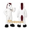 White Horse Mascot Costume with Custom Logo White Horse Mascot Costume with Custom Logo