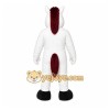 White Horse Mascot Costume with Custom Logo White Horse Mascot Costume with Custom Logo