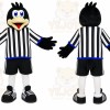 Black Bird Mascot Costume with Custom Logo