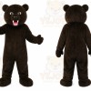 Brown Bear Mascot Costume with Custom Logo